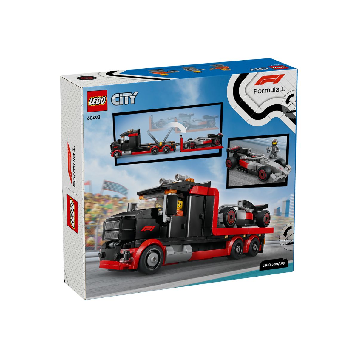 LEGO CITY F1® Display Truck with Audi F1® Race Car 60493 (508 Pieces)