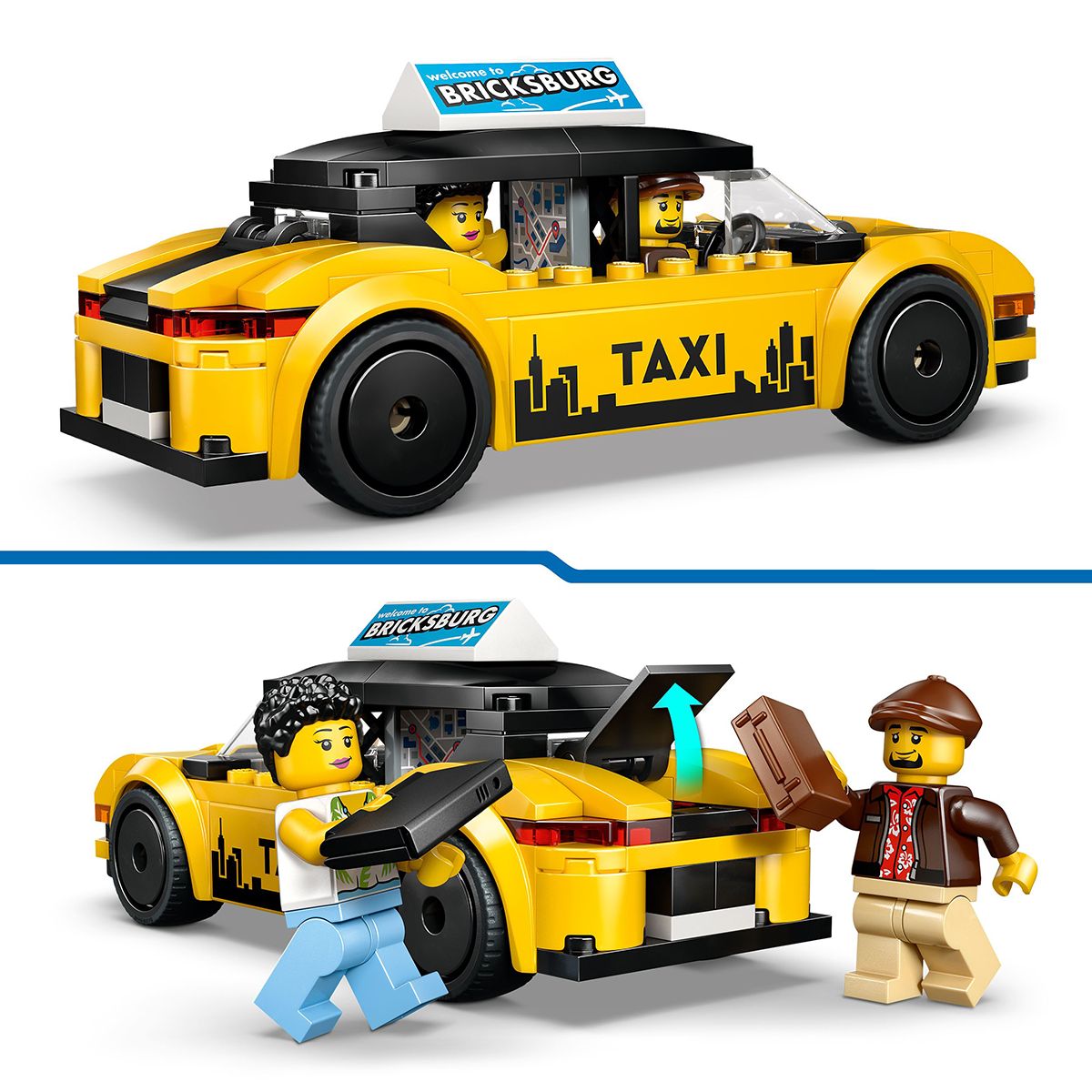 Đồ Chơi Lắp Ráp Xe Taxi Màu Vàng LEGO CITY 60487