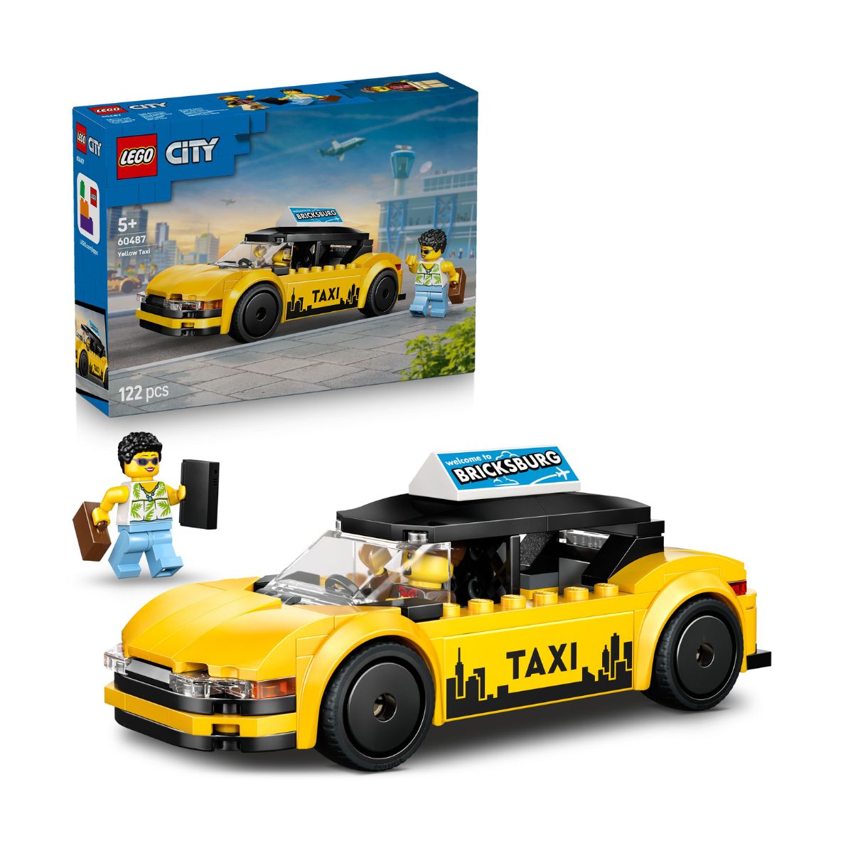 Đồ Chơi Lắp Ráp Xe Taxi Màu Vàng LEGO CITY 60487