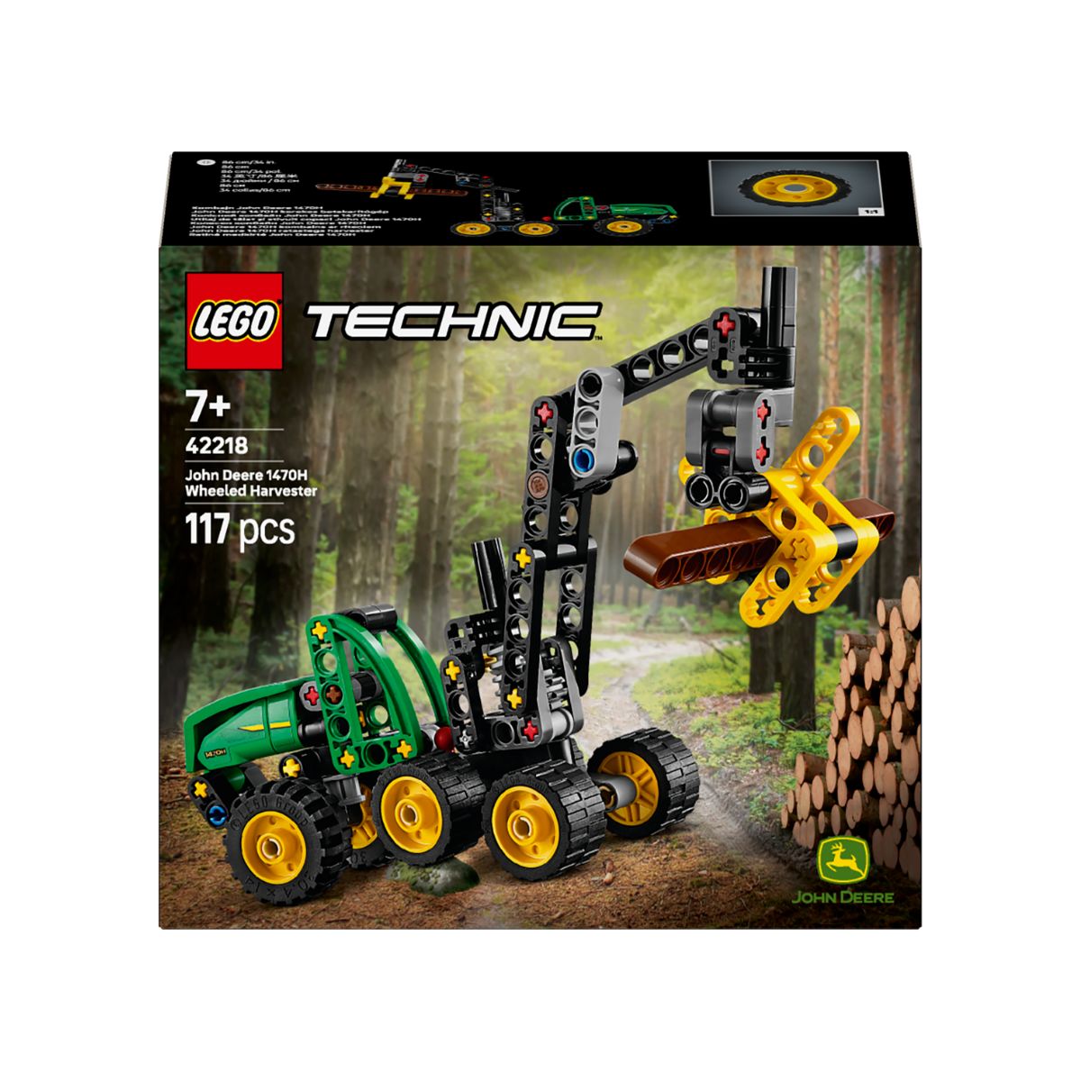 Đồ Chơi Lắp Ráp Xe Thu Hoạch Gỗ John Deere LEGO TECHNIC 42218