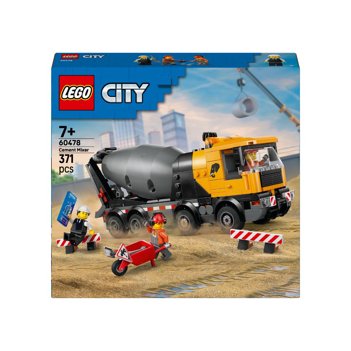 Đồ Chơi Lắp Ráp Xe Trộn Xi Măng LEGO CITY 60478