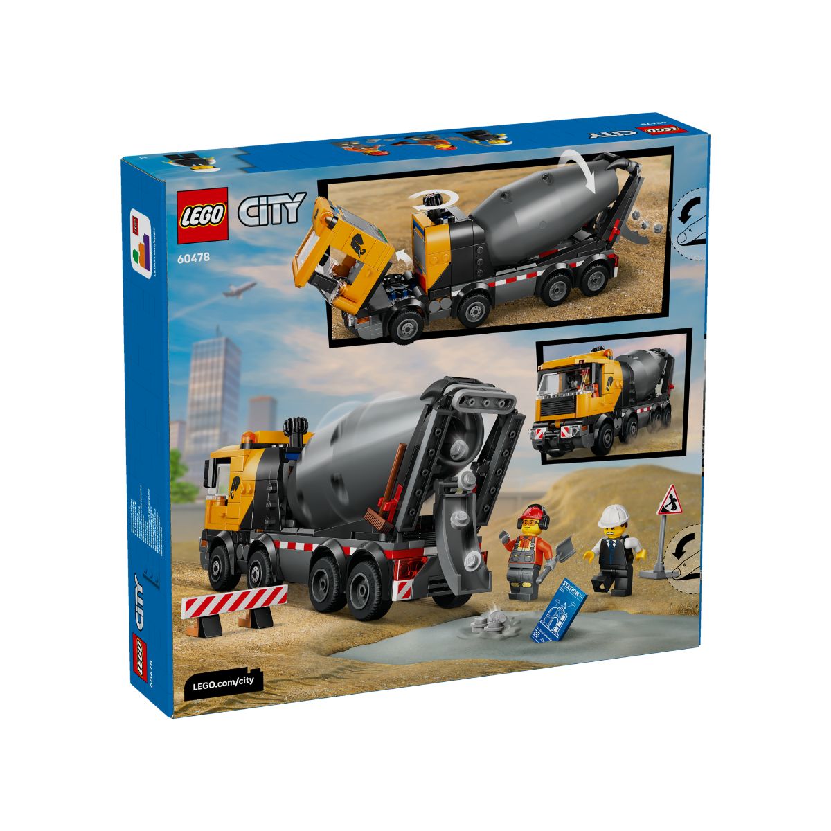 Đồ Chơi Lắp Ráp Xe Trộn Xi Măng LEGO CITY 60478