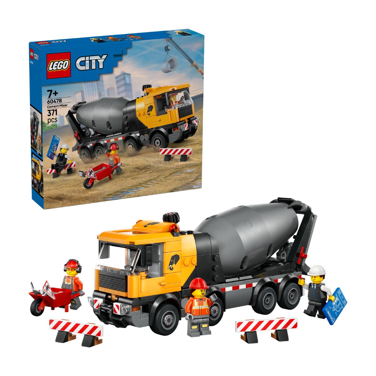 Đồ Chơi Lắp Ráp Xe Trộn Xi Măng LEGO CITY 60478