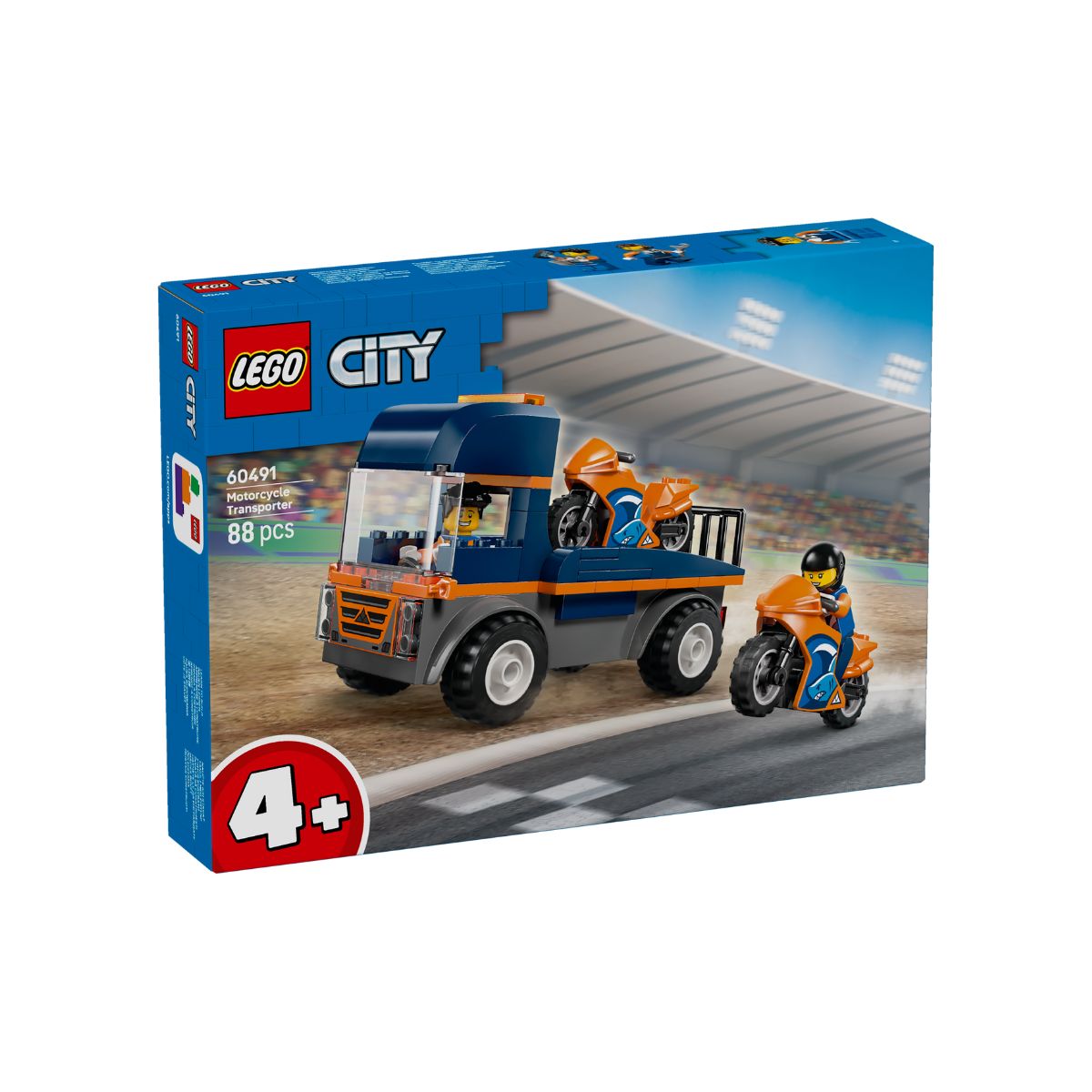 Đồ Chơi Lắp Ráp Xe Vận Chuyển Mô Tô Chuyên Dụng LEGO CITY 60491