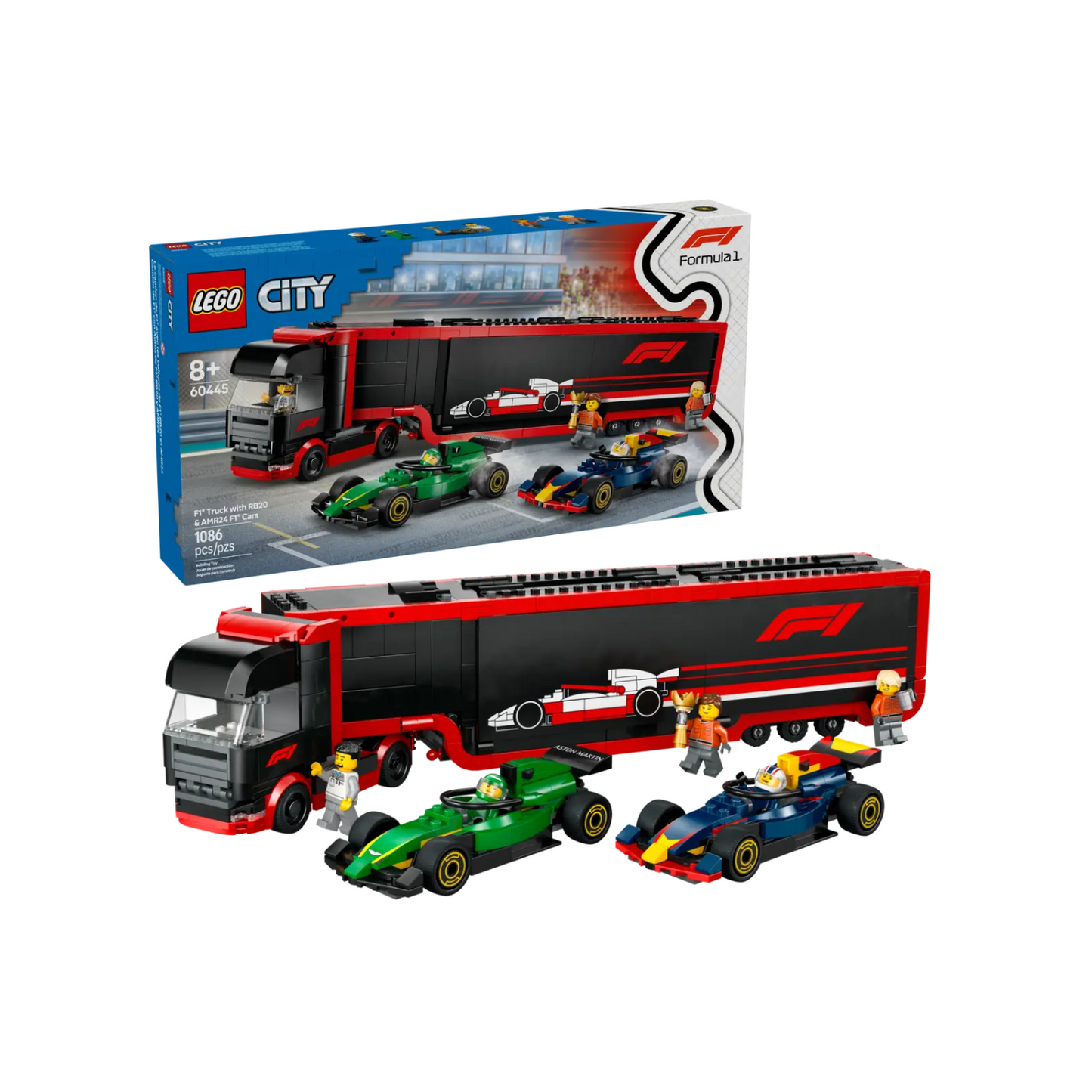 Đồ Chơi Lắp Ráp Xe Vận Chuyển Xe Đua F1 LEGO CITY 60445