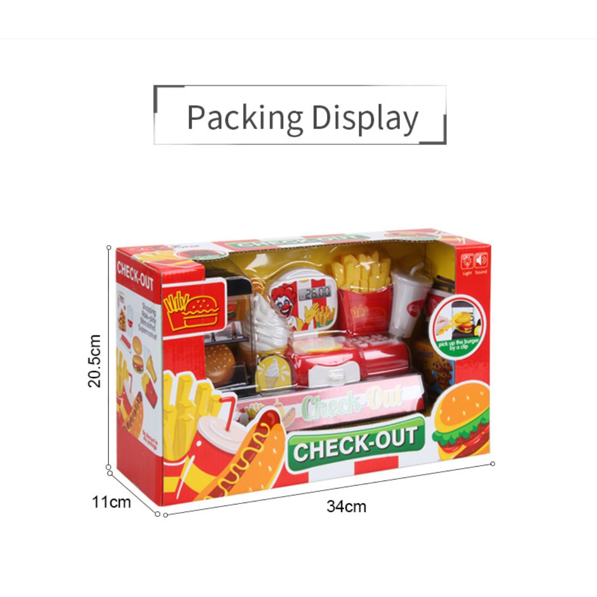 Đồ Chơi Máy Tính Tiền Kèm Thức Ăn Nhanh SWEET HEART SH9029