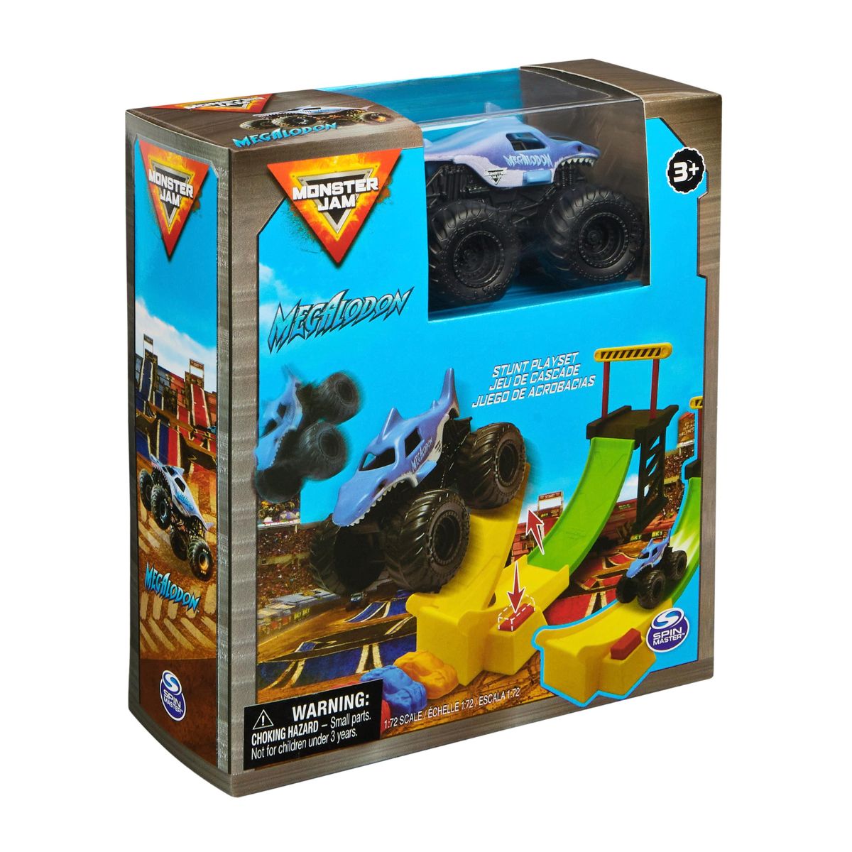 Đồ Chơi Mini Set Bệ Phóng - Megalodon 1:72 MONSTER JAM 20148981/6071189