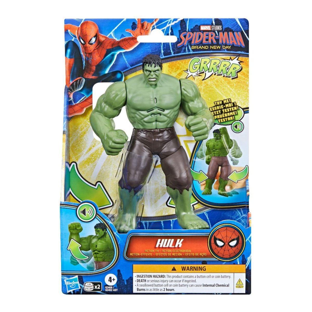 Đồ Chơi Mô Hình Siêu Anh Hùng HULK 6 Inch Hành Động SPIDERMAN G3400/G2452