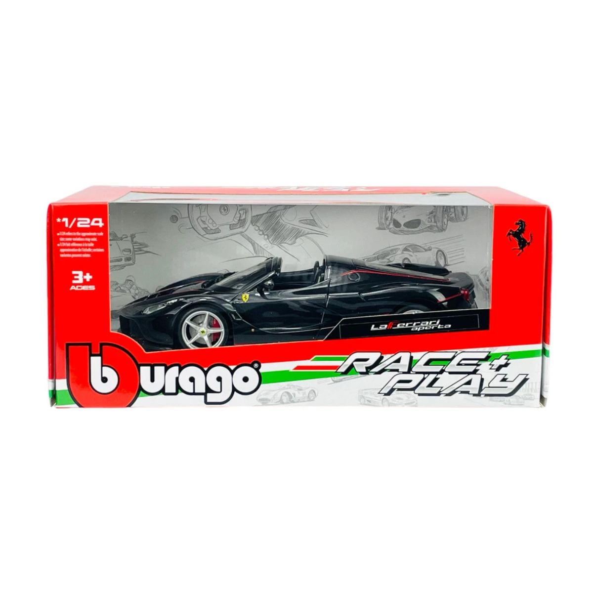 Đồ Chơi Mô Hình Tỉ Lệ 1:43 Xe Ferrari LaFerrari Aperta Đen MAISTO 18-36100