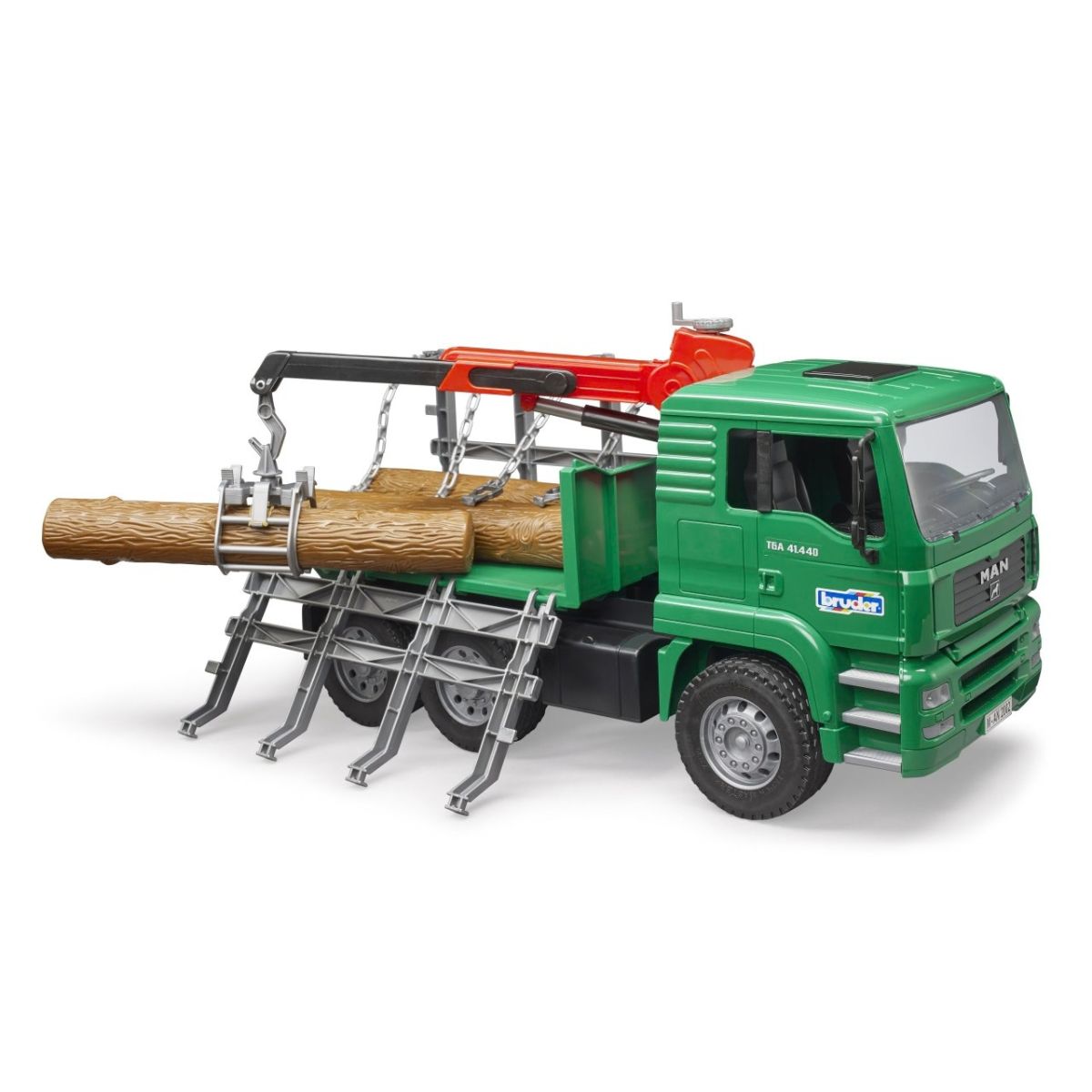 Đồ Chơi Mô Hình Tỷ Lệ 1:16 Xe Chở Gỗ MAN TGA Kèm Cần Cẩu BRUDER BRU02769