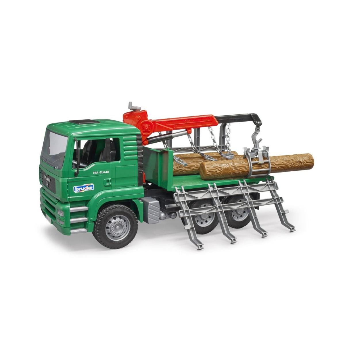 Đồ Chơi Mô Hình Tỷ Lệ 1:16 Xe Chở Gỗ MAN TGA Kèm Cần Cẩu BRUDER BRU02769