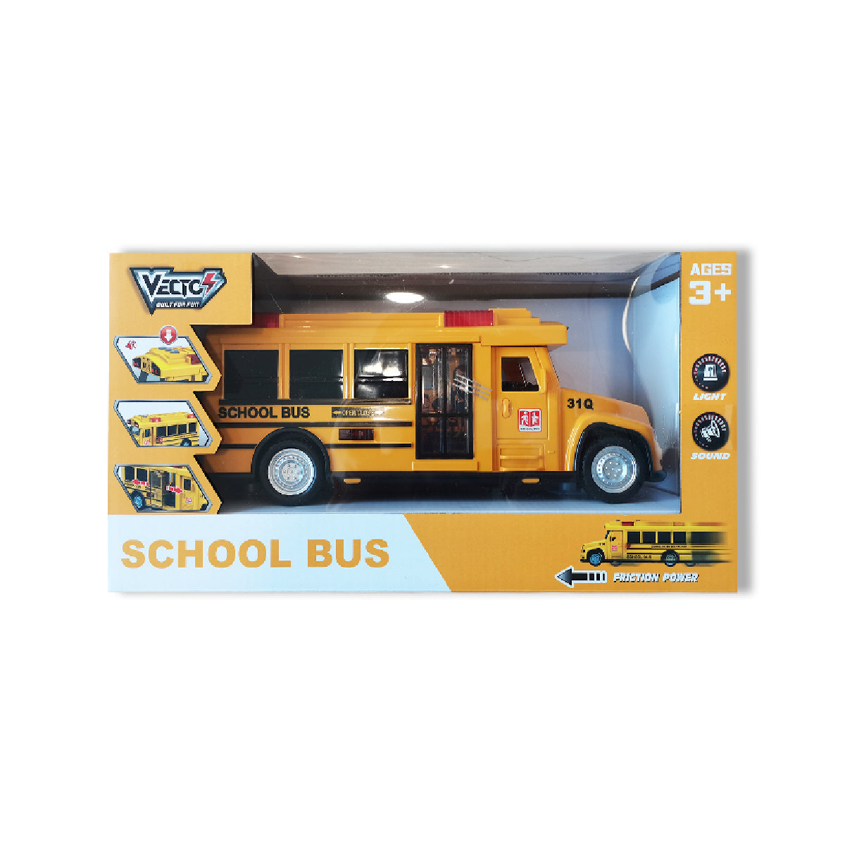 Đồ Chơi Mô Hình Xe Buýt Đi Học Có Đèn Và Âm Thanh VECTO VT31Q
