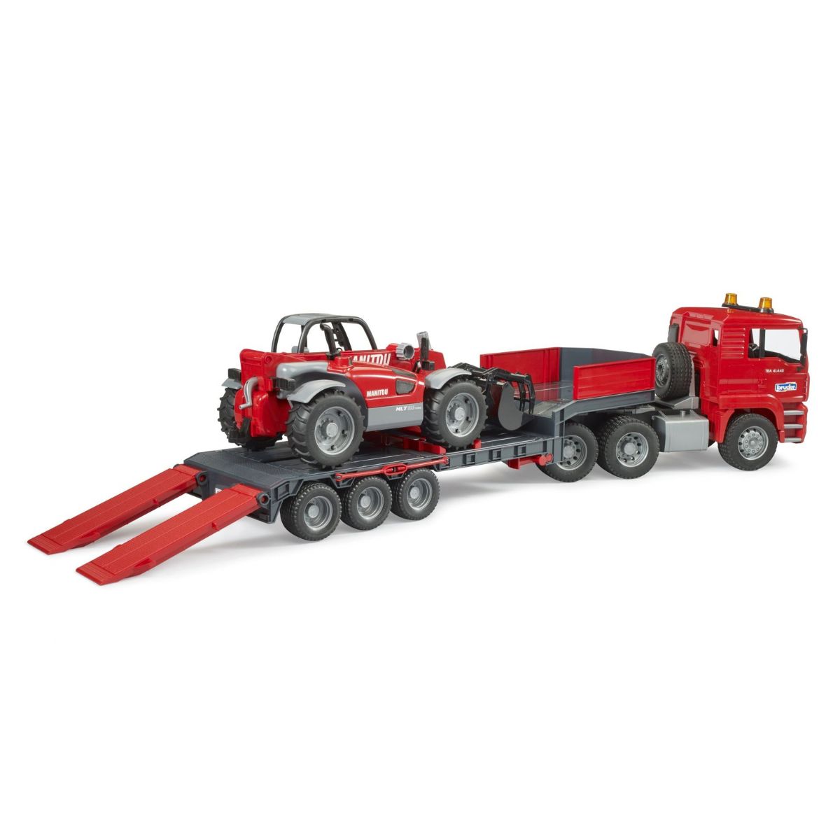 Đồ Chơi Mô Hình Xe Đầu Kéo MAN TGA Và Xe Nâng Manitou BRUDER BRU02774