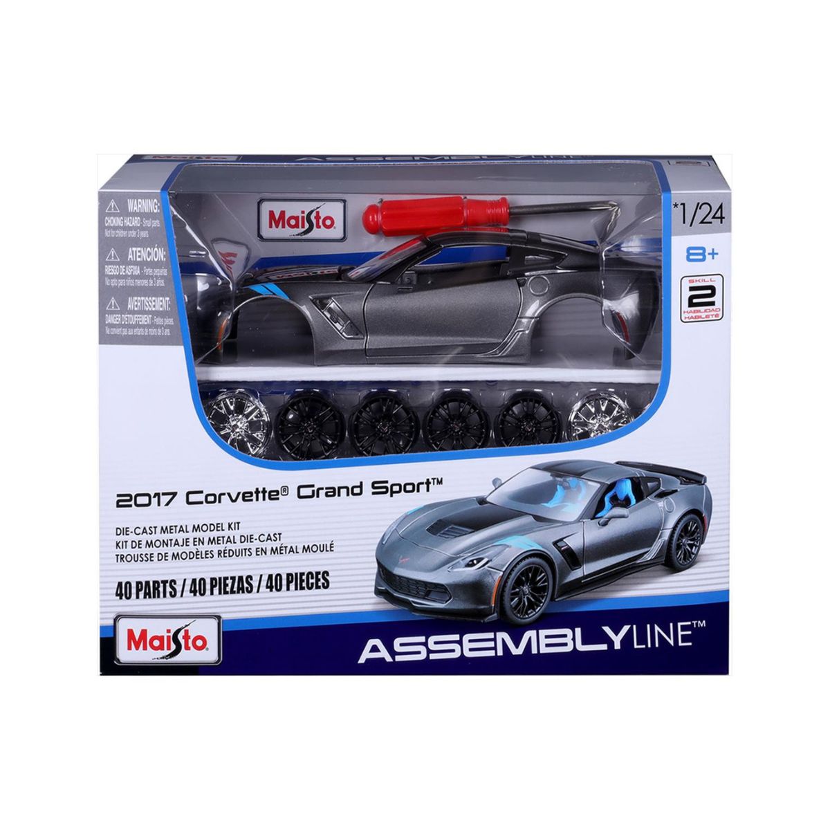 Đồ Chơi Mô Hình Xe Lắp Ráp 1:24 2017 Corvette Grand Sport Maisto Mt39900