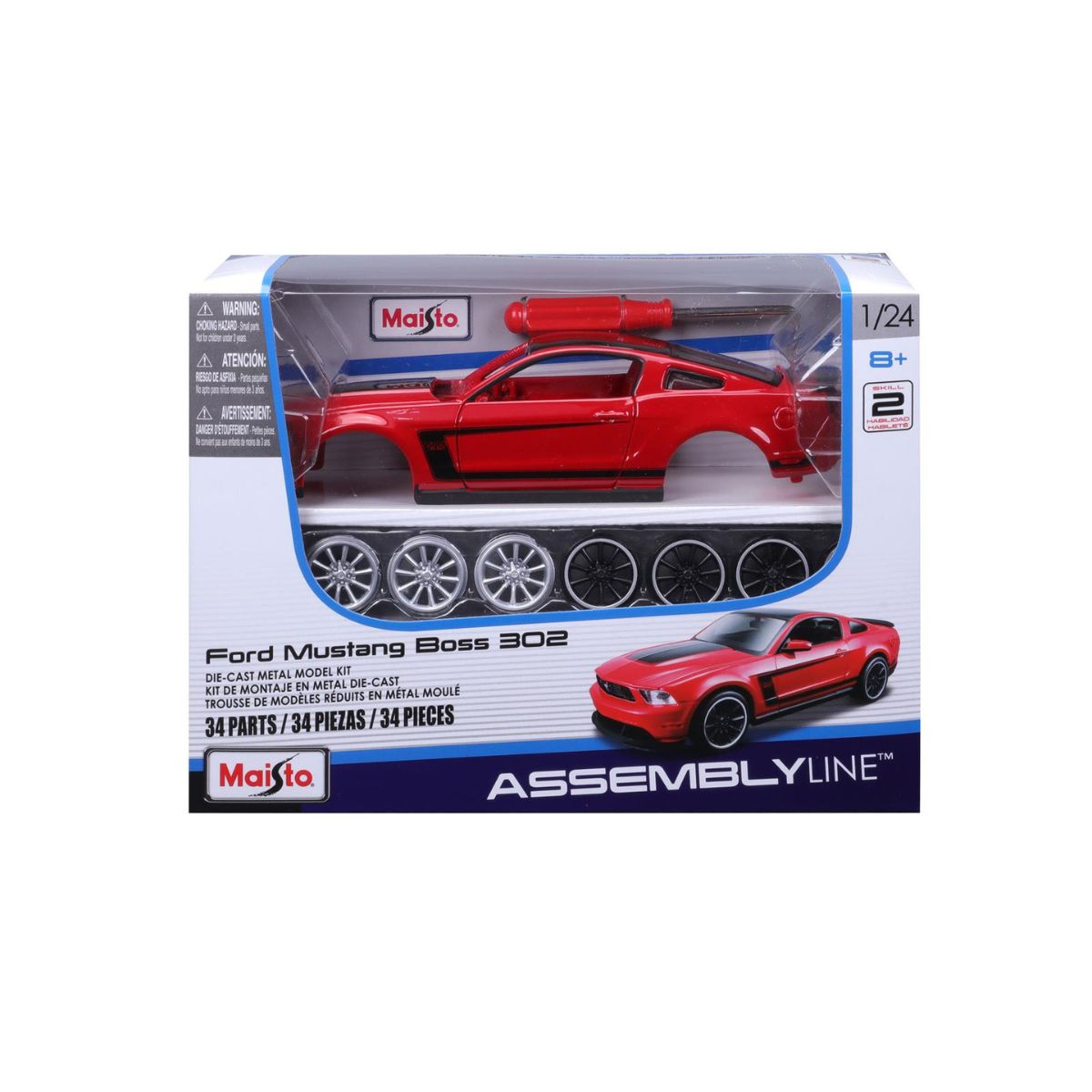 Đồ Chơi Mô Hình Xe Lắp Ráp 1:24 Ford Mustang Boss 302 Maisto 39269/Mt39900