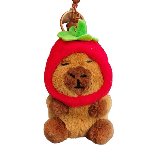 Đồ Chơi Móc Khoá Capybara Nón Dâu PLUSH TOY BY23112901