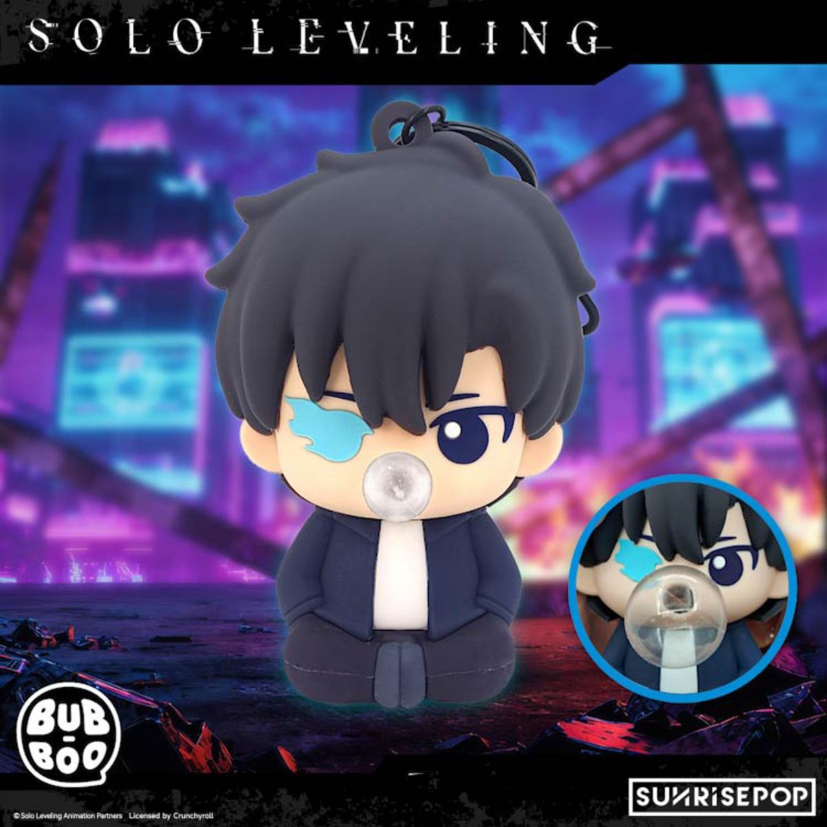 Đồ Chơi Móc Khóa Squishy Dẻo Jinwoo Solo Leveling SUNRISEPOP SLKC001