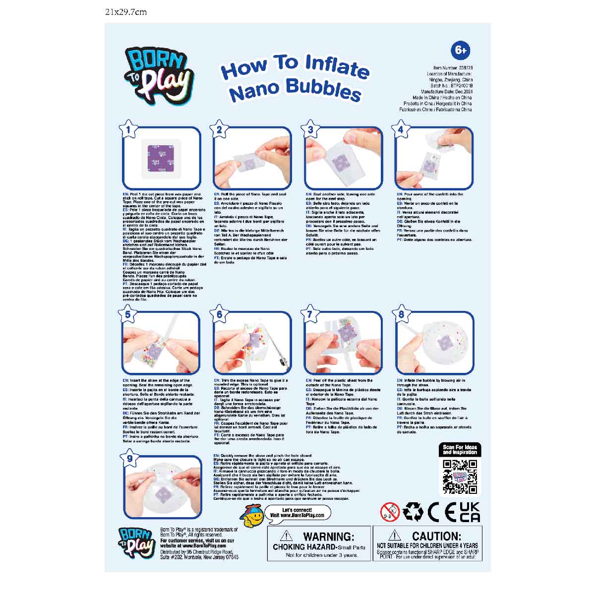 Đồ Chơi Nano Craft - Set Làm Bong Bóng Lớn NANO ART 238129NC