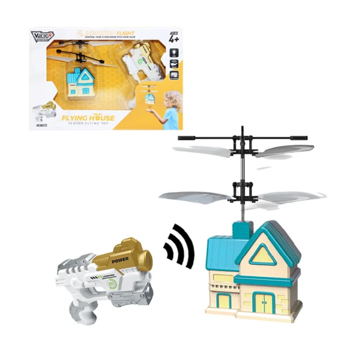 Đồ Chơi Ngôi Nhà Bay Cảm Biến (Xanh Dương) VECTO VT2760E