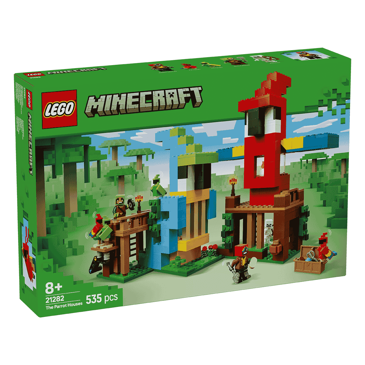 Đồ Chơi Lắp Ráp Ngôi Nhà Của Vẹt LEGO MINECRAFT 21282 (535 Chi Tiết)