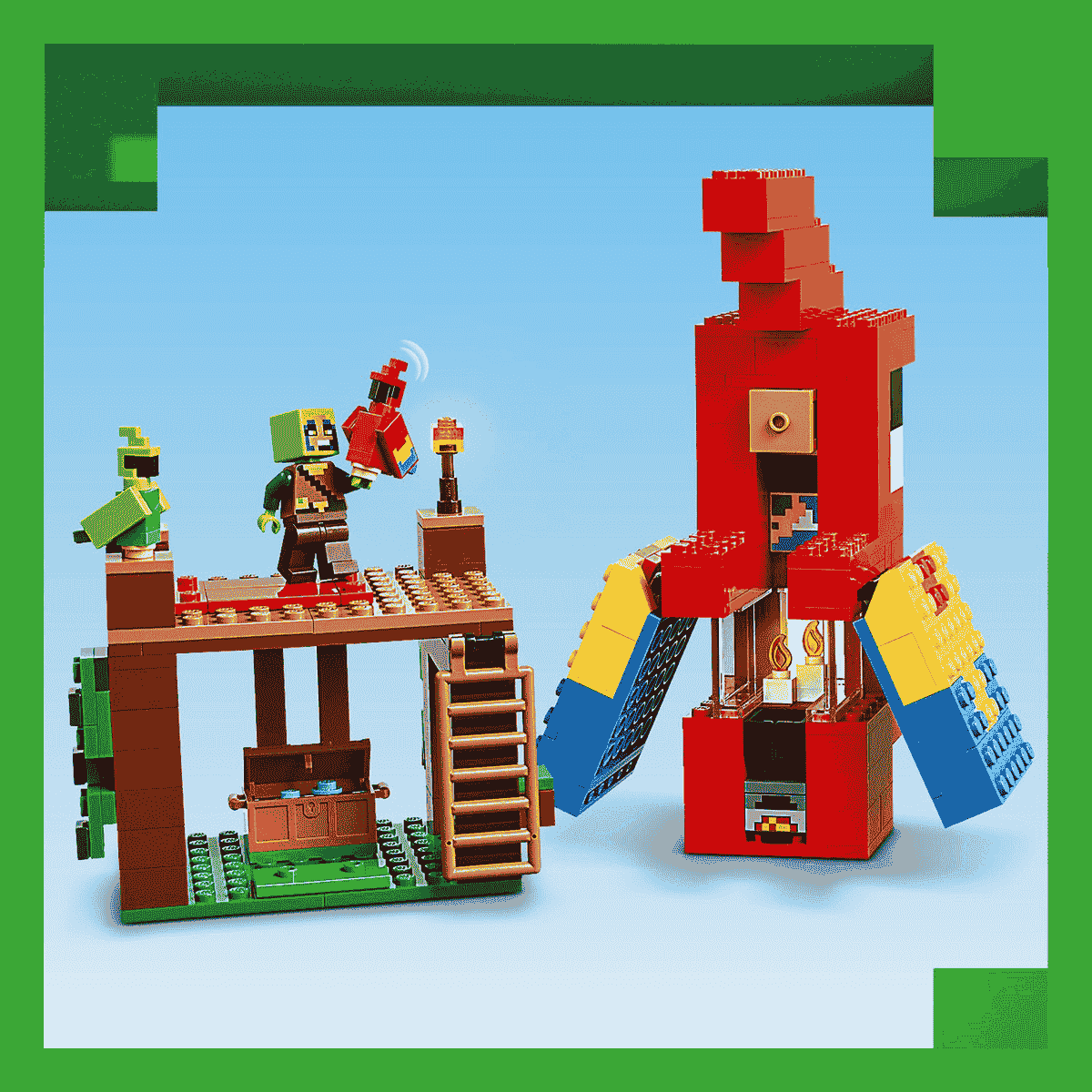 Đồ Chơi Lắp Ráp Ngôi Nhà Của Vẹt LEGO MINECRAFT 21282 (535 chi tiết)