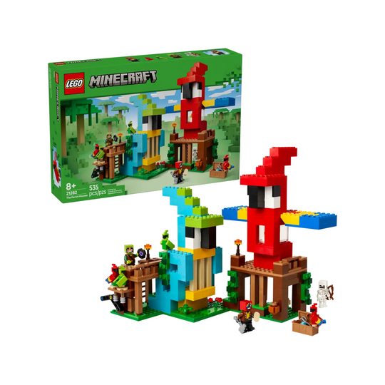 Đồ Chơi Lắp Ráp Ngôi Nhà Của Vẹt LEGO MINECRAFT 21282 (535 chi tiết)