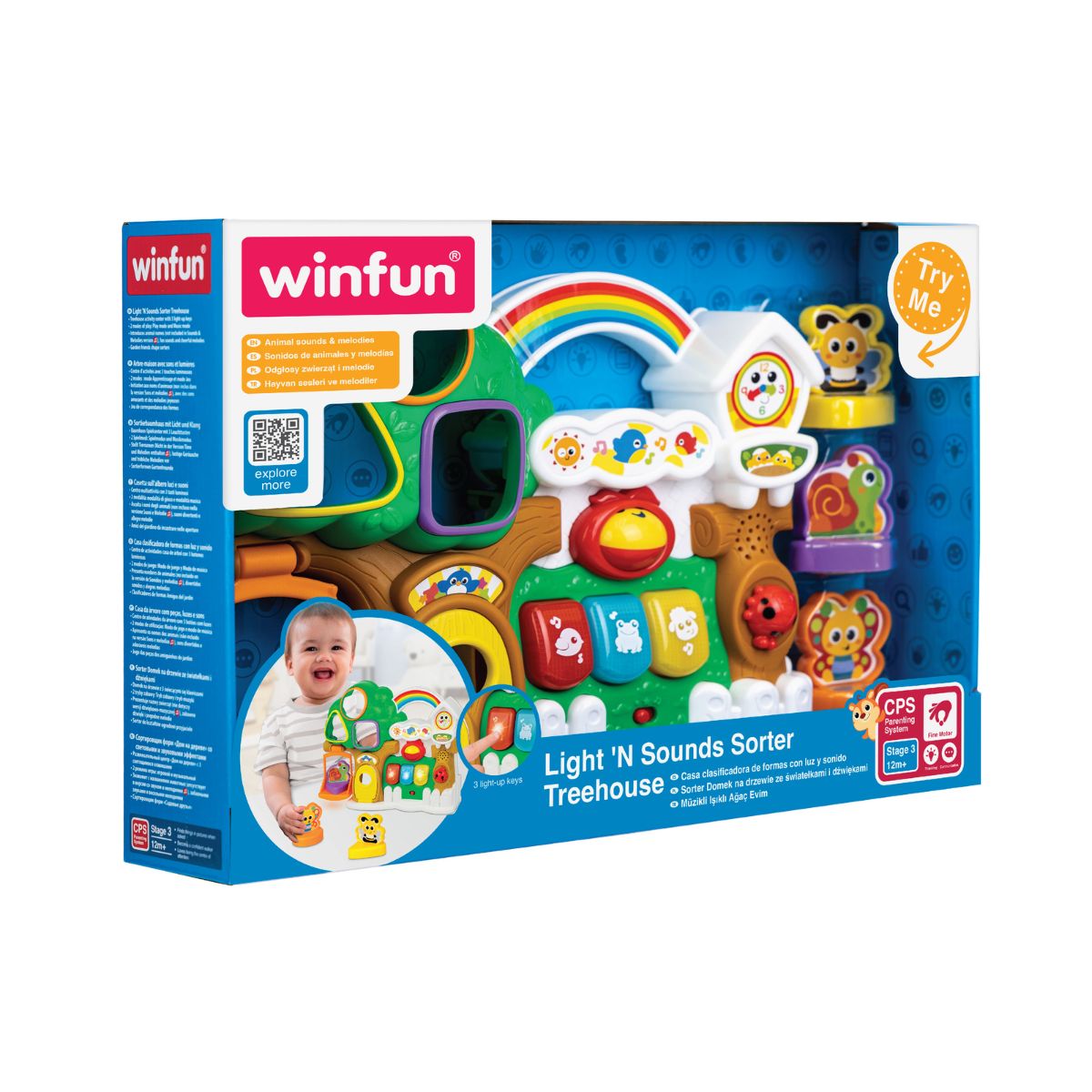 Đồ Chơi Ngôi Nhà Trên Cây Có Nhạc Và Đèn Cho Bé WINFUN 000786