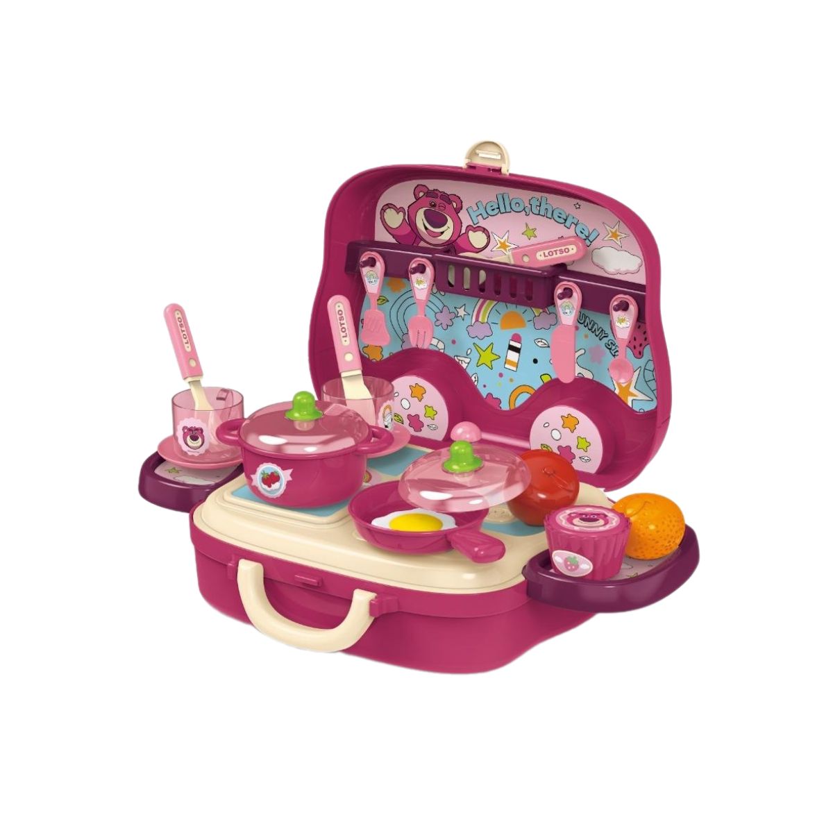 Đồ Chơi Nhà Bếp Dáng Vali Gấu Dâu Lotso SWEET HEART SH10129