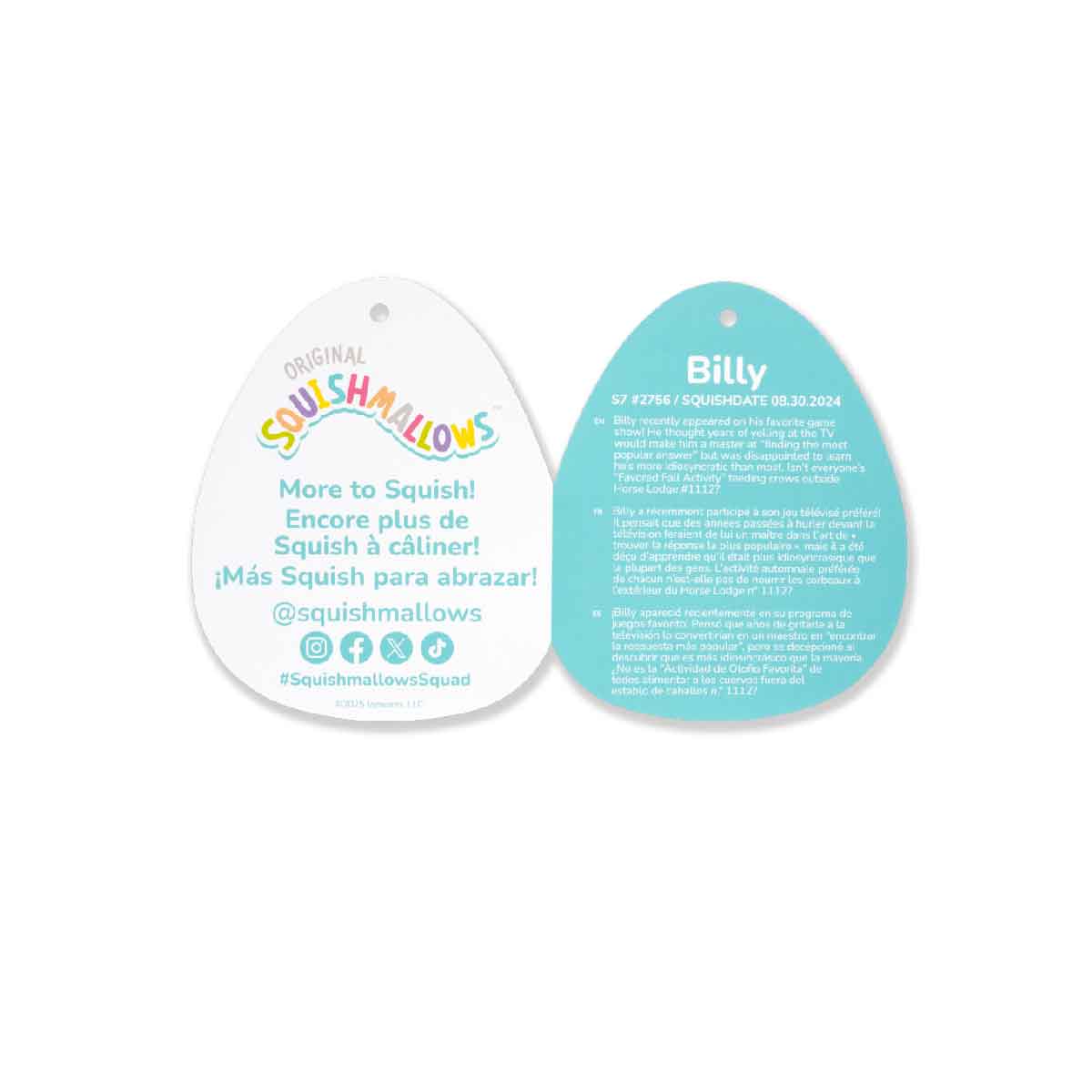 Đồ Chơi Nhồi Bông 7.5 Inch Billy - Sage Horse SQUISHMALLOWS SQCR07943