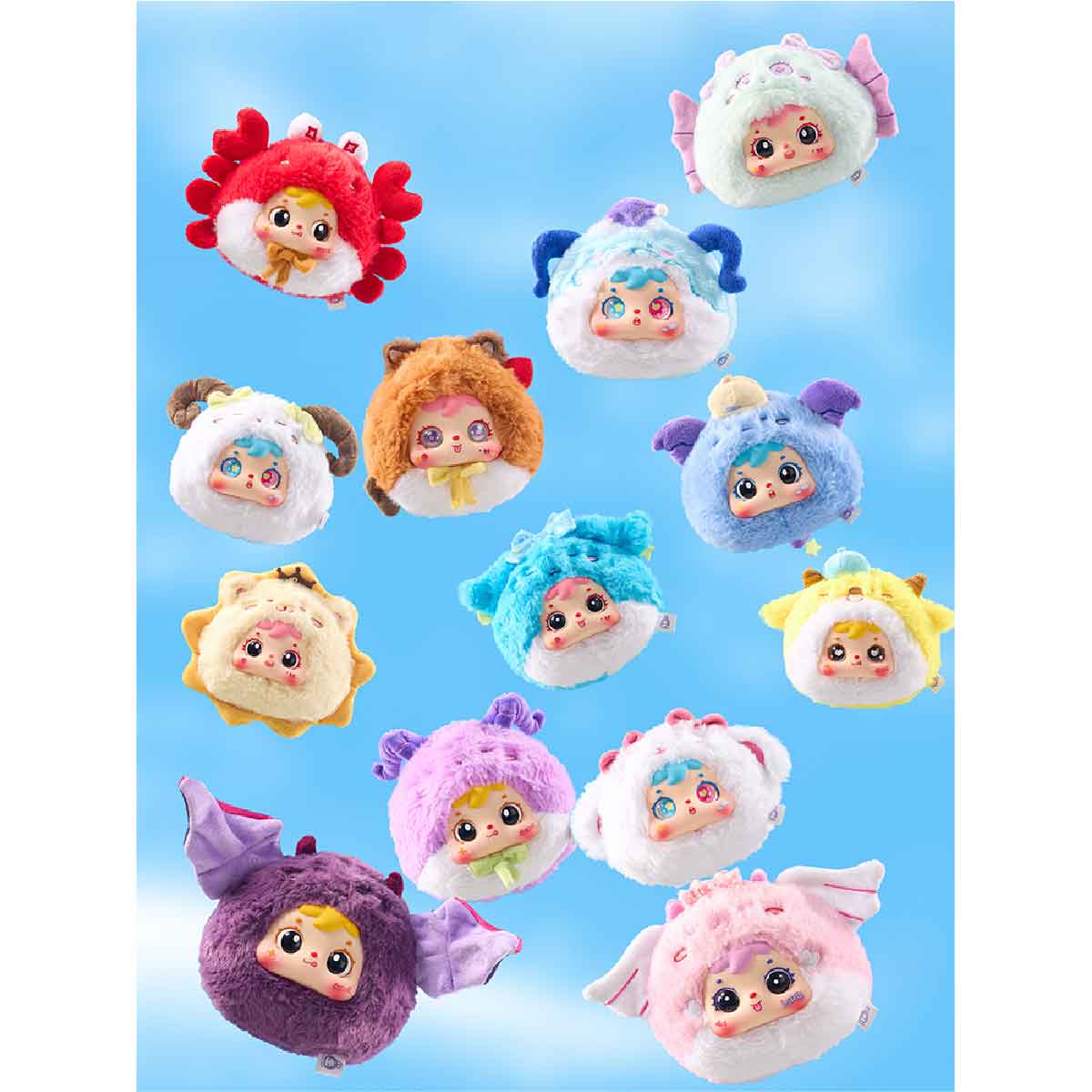 Đồ Chơi Nhồi Bông Samuel Zipper Bag Of Twelve Zodiac Signs PLUSH TOY MR1027
