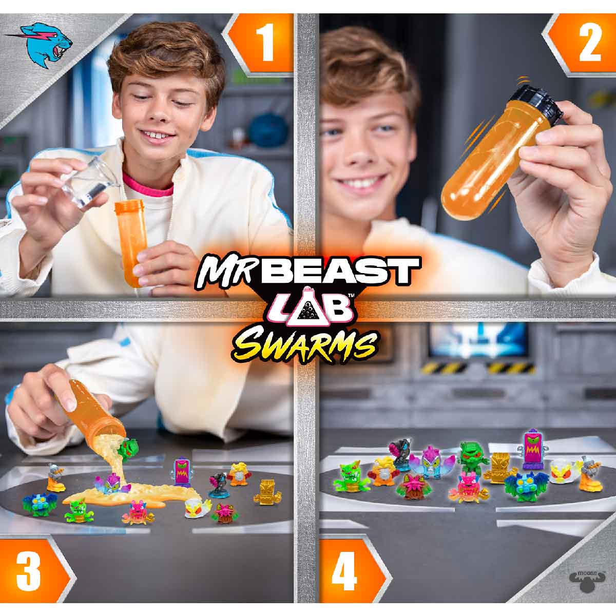 Đồ Chơi Phòng Thí Nghiệm - 12 Sinh Vật - 1 MRBEAST LAB 24749