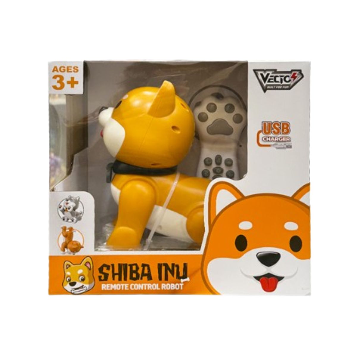 Đồ Chơi Robot Chú Chó Shiba Năng Động Điều Khiển Từ Xa (Nâu) VECTO VTK47
