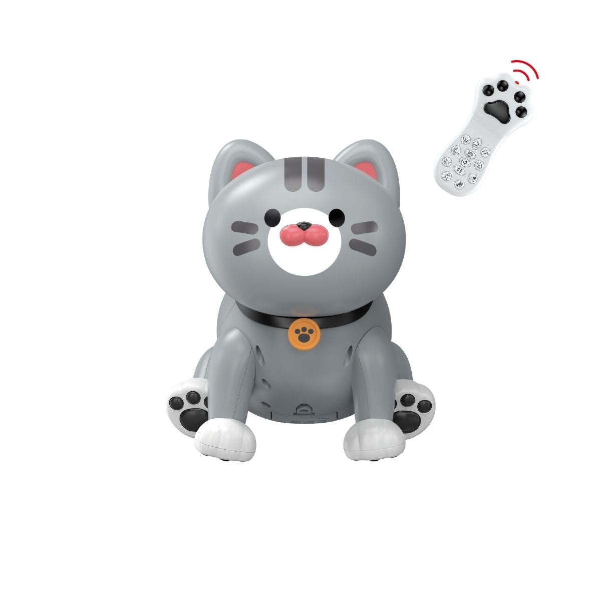 Đồ Chơi Robot Mèo Puffy Mũm Mĩm Điều Khiển Từ Xa (Xám) VECTO VTK48/GR