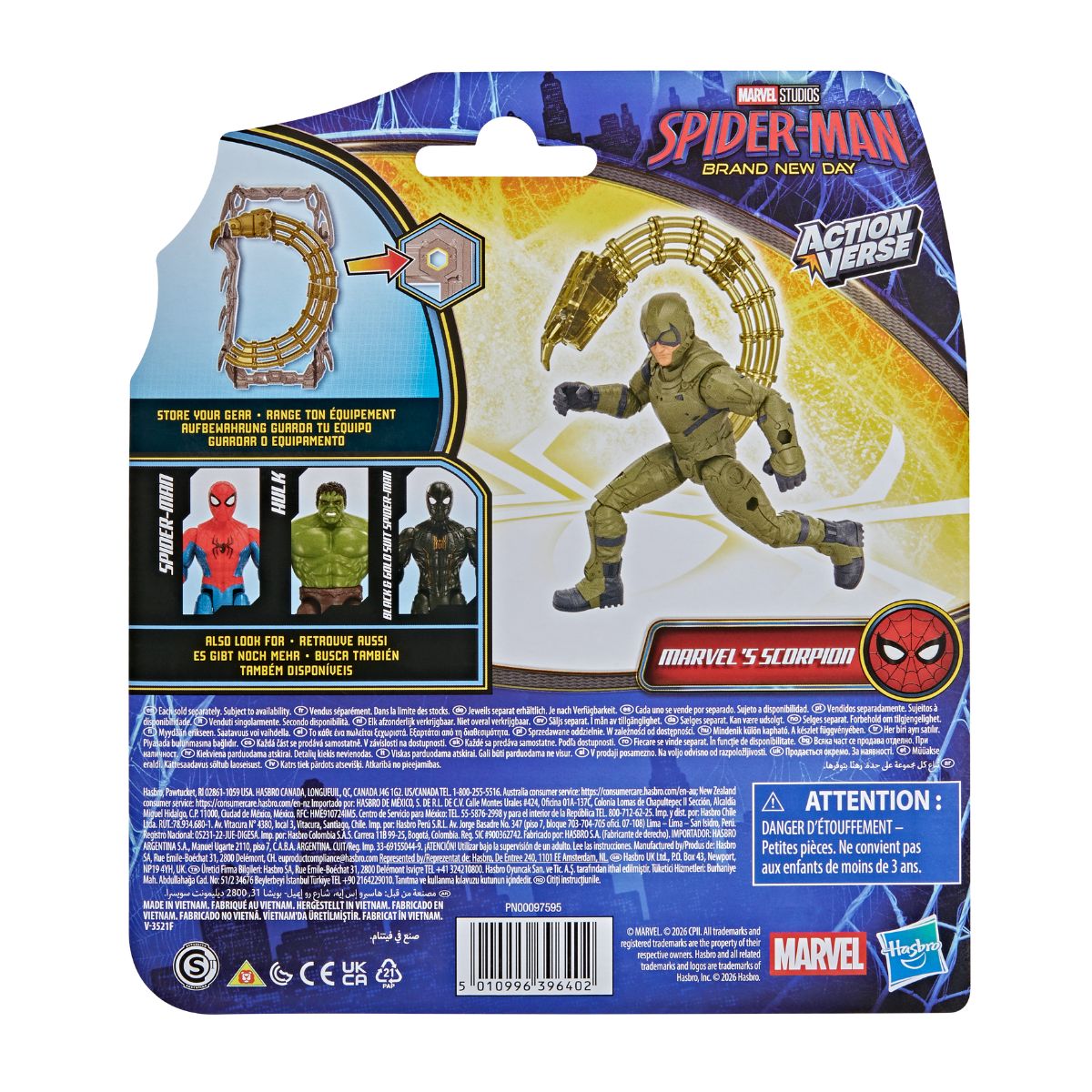 Đồ Chơi Siêu Ác Nhân Scorpion Và Trang Bị Chiến Đấu SPIDERMAN G3397/G2444