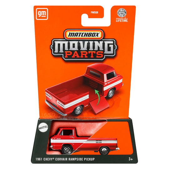 Đồ Chơi Siêu Xe Bán Tải Corvair Rampside 1961 MATCHBOX Moving Parts JBW95/FWD28