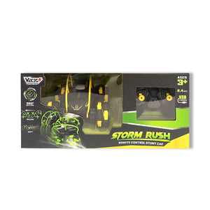 Đồ Chơi Siêu Xe Biểu Diễn Storm Rush Điều Khiển Từ Xa (Vàng) VECTO VT619