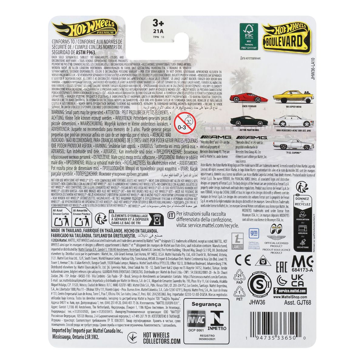 Đồ Chơi Siêu Xe Boulevard Aston Martin DBS HOT WHEELS JHW36/GJT68