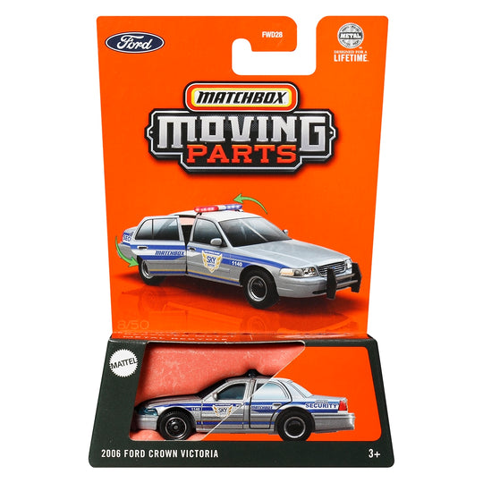 Đồ Chơi Siêu Xe Cảnh Sát Ford Crown Victoria 2006 MATCHBOX Moving Parts JBW82/FWD28