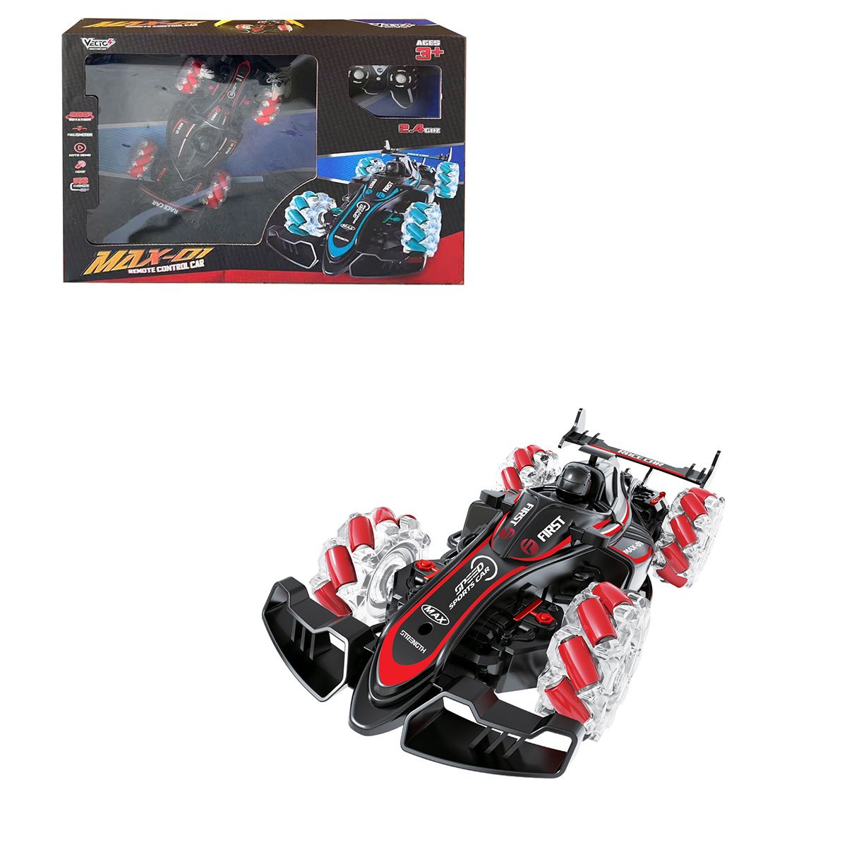 Đồ Chơi Siêu Xe Đua MAX-01 Điều Khiển Từ Xa (Đỏ) VECTO VT188887