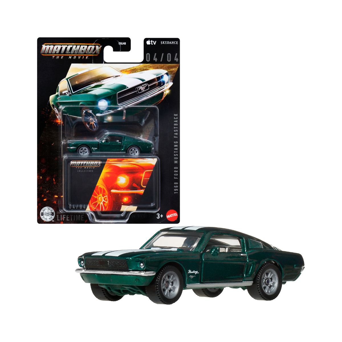 Luxury Supercar Toy 1968 Ford Mustang Fastback MATCHBOX JKH40/GBJ48