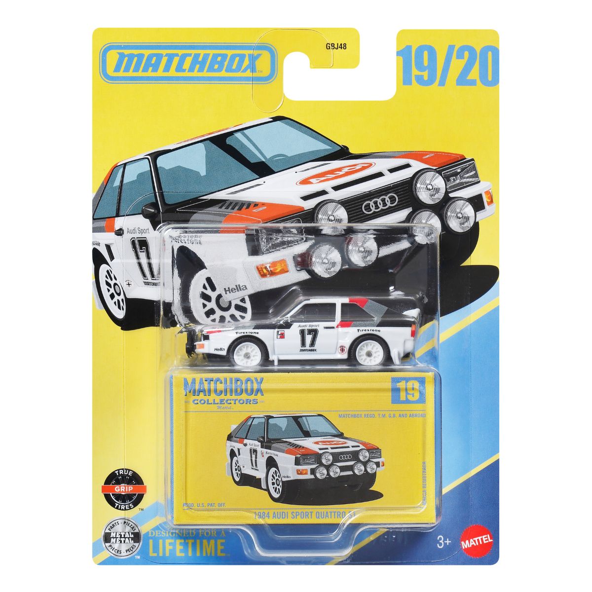 Luxury Supercar Toy Audi Quattro 1984 MATCHBOX JJV93/GBJ48