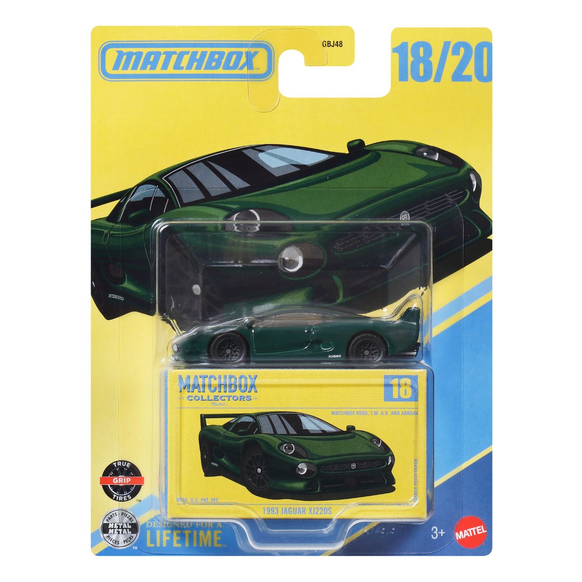 Luxury Supercar Toy Jaguar XJ220S 1993 MATCHBOX JRY28/GBJ48