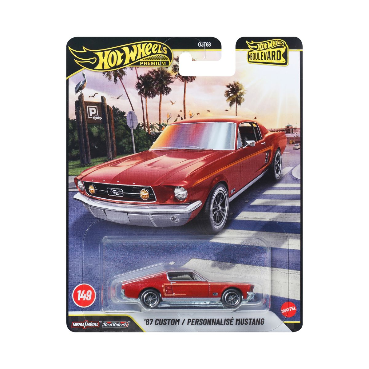 Toy Car BOULEVARD - CUSTOM 67 MUSTANG HOT WHEELS JHW40/GJT68