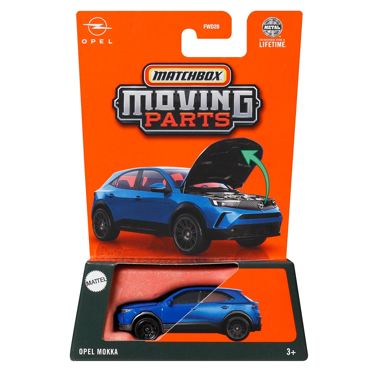 Đồ Chơi Siêu Xe Opel Mokka 2022 MATCHBOX Moving Parts JBW77/FWD28