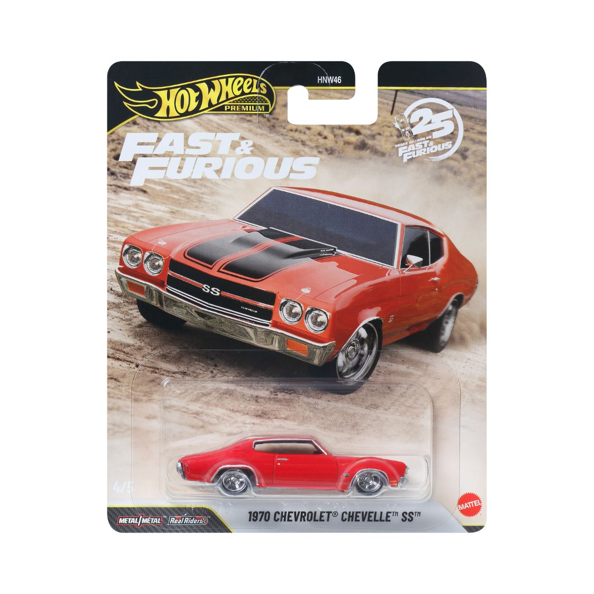 Toy Car Premium Fast & Furious 1970 CHEVROLET CHEVELLE SS HOT WHEELS JHW73/HNW46