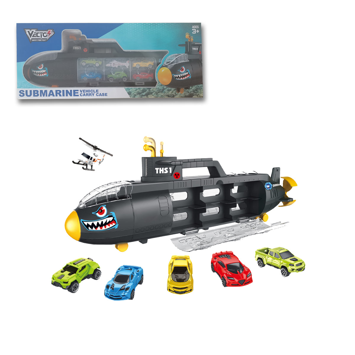 Đồ Chơi Tàu Ngầm Nhiều Ngăn - Xe Đua Vecto Vt864a