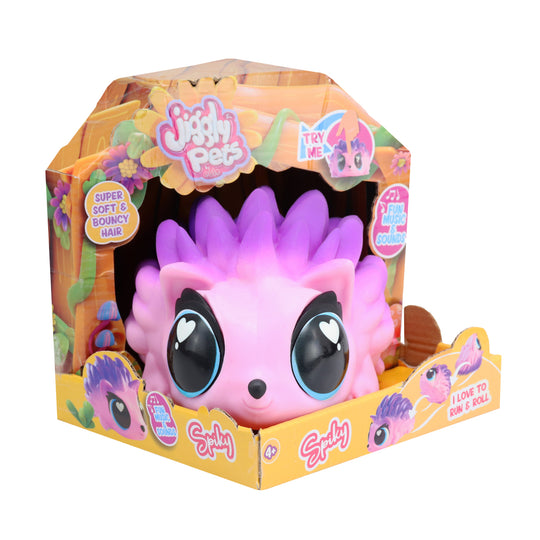 Jiggly Pets Tumbling Purple Hedgehog Pet Toy JP015-PI