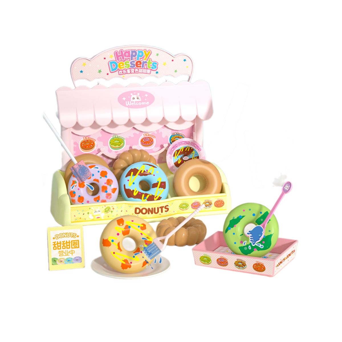 Đồ Chơi Thức Ăn Đổi Màu - Bánh Donut SWEET HEART B1014