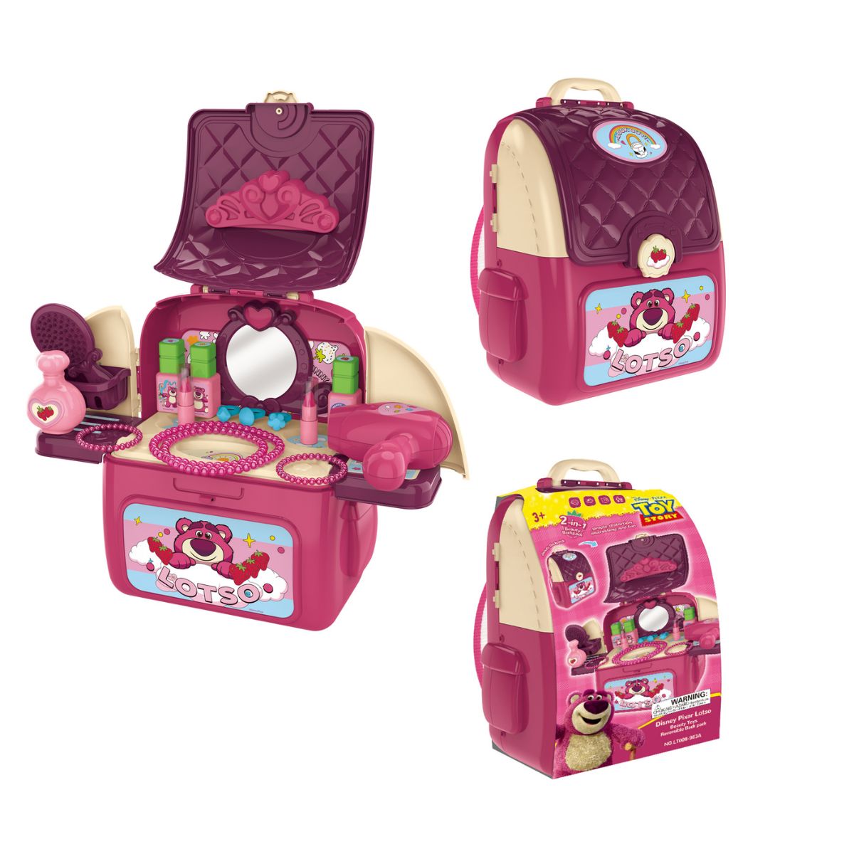 Đồ Chơi Trang Điểm Dáng Balo Gấu Dâu Lotso SWEET HEART SH10134