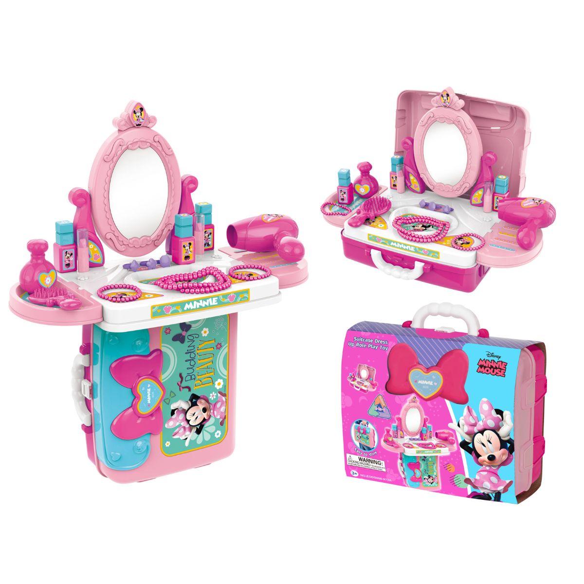 Đồ Chơi Trang Điểm Dáng Vali 3 Trong 1 Minnie SWEET HEART SH10118